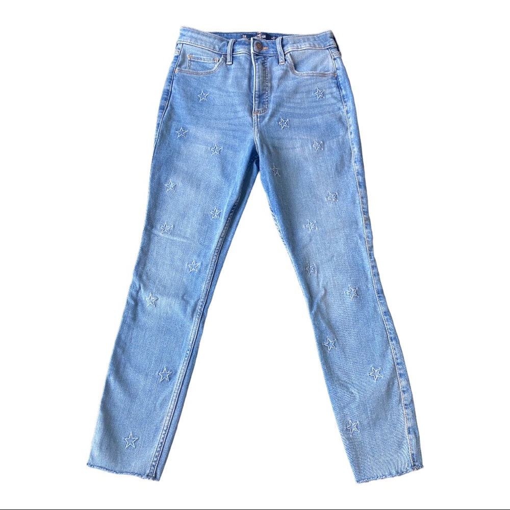 Hollister Curvy High-Rise Crop Super Skinny Jeans. W 27 L 26